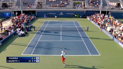 Ivashka - Musetti - Les temps forts du match - US Open