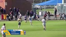 Brad Bernacki kicks a superb running goal for Gisborne
