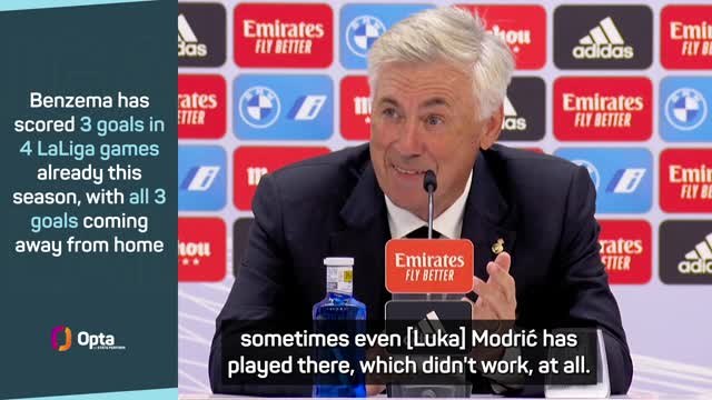 Ancelotti admits Benzema may have to be rotated