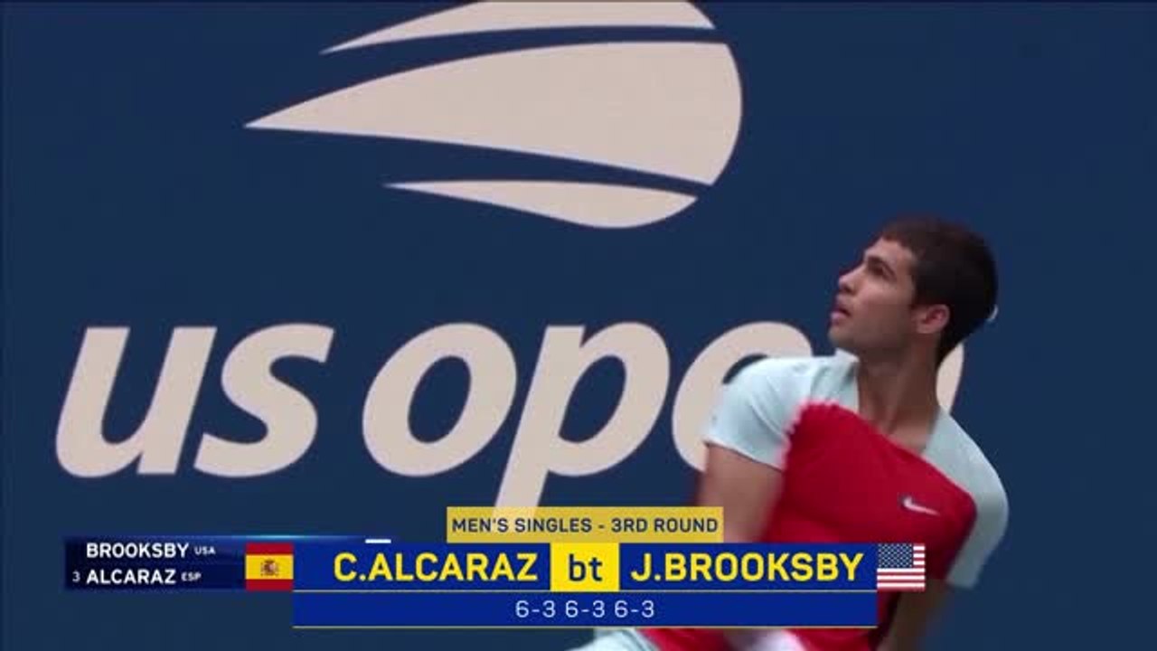Alcaraz sets up US Open clash with former champ Cilic by beating Brooksby