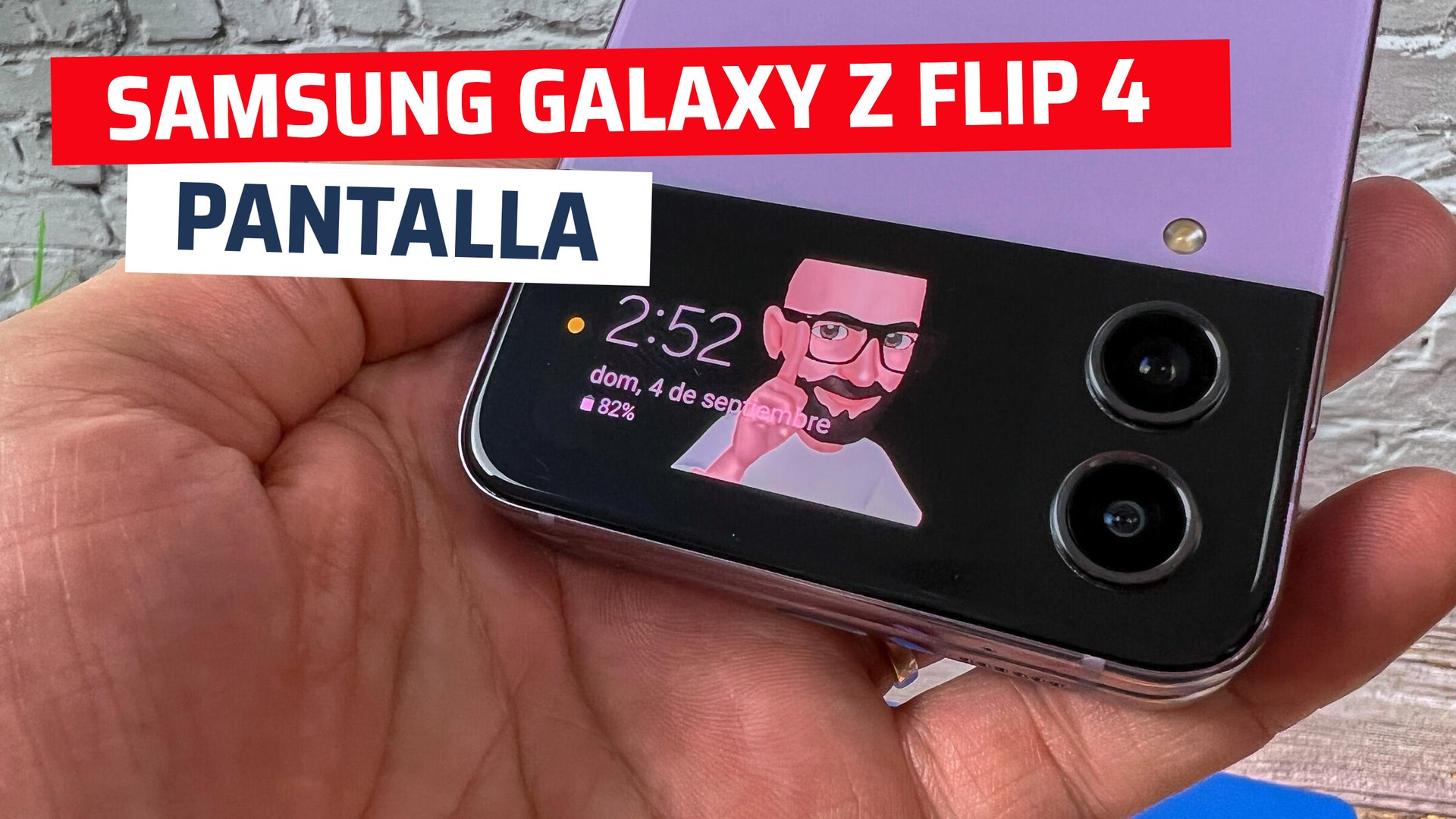 Samsung Galaxy Z Flip 4 - Pantalla trasera - Vídeo Dailymotion