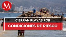 Debido a un centro de baja presión cierran Puerto de Acapulco