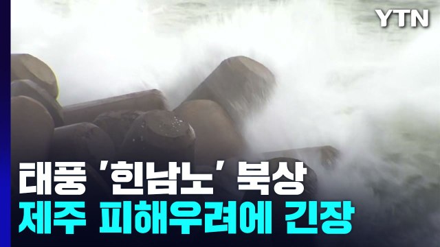 [날씨] 제11호 태풍 '힌남노' 북상에 제주 긴장 / YTN