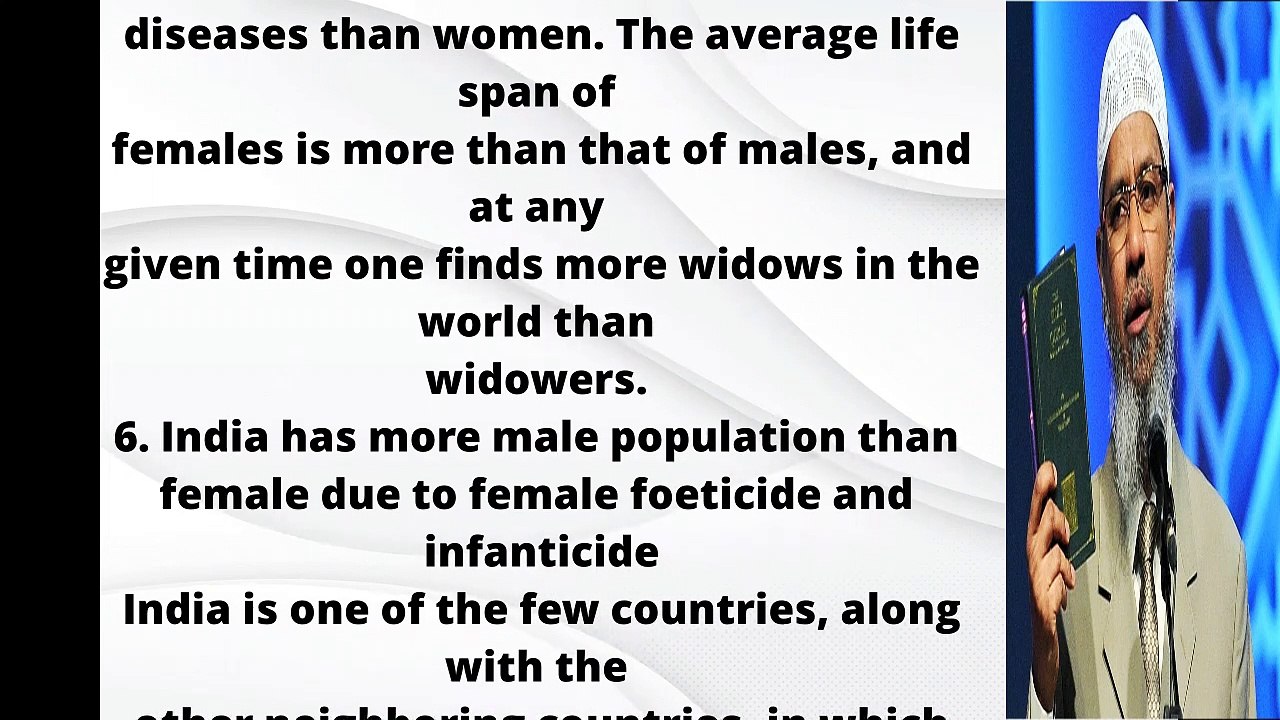 Why does a man allowed to have more than one wives in Islam? Dr. Zakir Naik