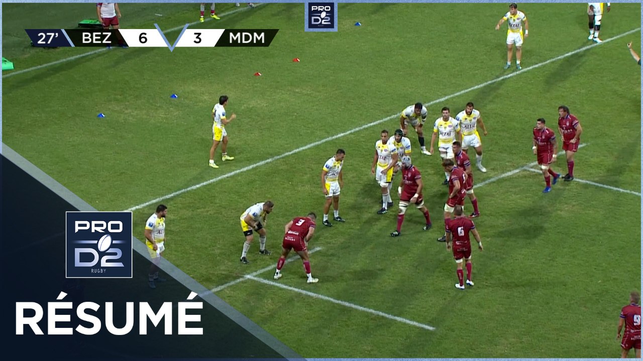 PRO D2 - Résumé Rugby AS Béziers Hérault-Stade Montois: 26-24 - J02 - Saison 2022/2023