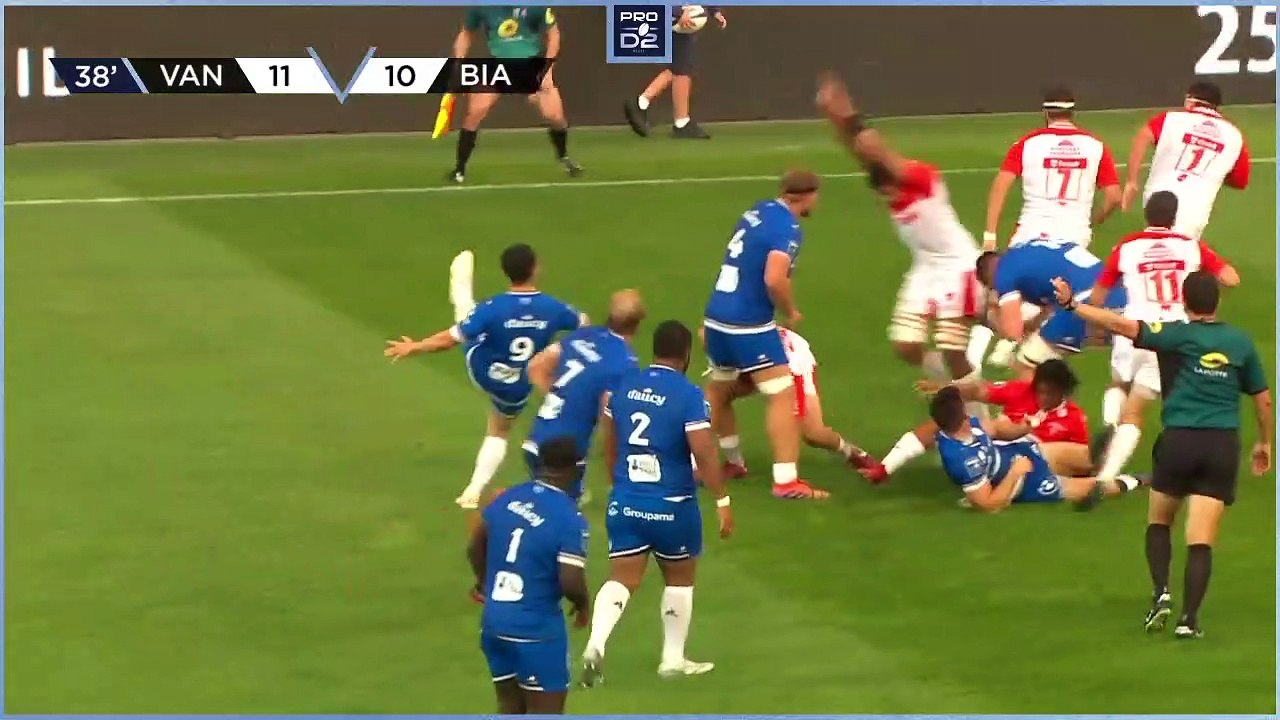 PRO D2 - Résumé RC Vannes-Biarritz Olympique: 34-26 - J02 - Saison 2022/2023