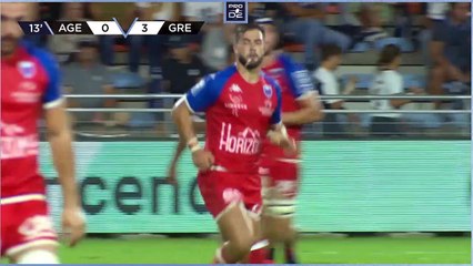 PRO D2 - Résumé SU Agen-FC Grenoble Rugby: 11-16 - J02 - Saison 2022/2023