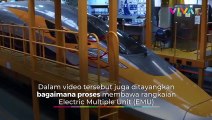 Penampakan Rangkaian Kereta Cepat Jakarta-Bandung