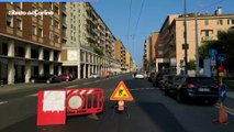 Bologna: crepa in strada, chiusa via Saffi