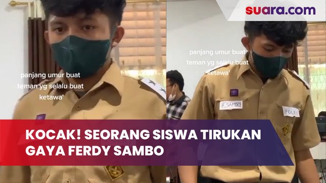 Kocak! Seorang Siswa Tirukan Gaya Ferdy Sambo, Warganet: Versi Anak Sekolah