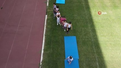 Gümüşhaneli çocuklar ilk kez cimnastik sporuyla tanıştı