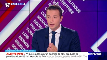 Jordan Bardella: "Quand j'entends le président de parler de 'fin de l'abondance', je m'étouffe"