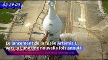 Le décollage de la fusée de la Nasa vers la Lune de nouveau reporté