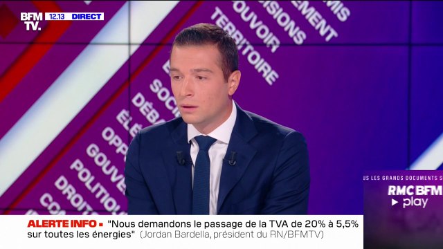 Jordan Bardella estime que les sanctions prises contre les Russes ne servent qu'à enrichir la Russie et se retournent contre nous