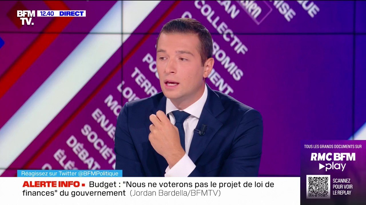 Marine Le Pen candidate en 2027? Pour Jordan Bardella, "elle est la mieux placée pour faire gagner nos idées"