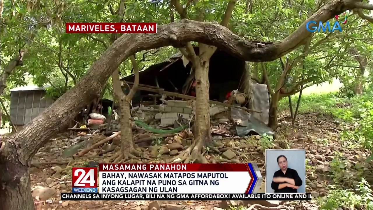 Ilang lugar sa Mariveles, Bataan, binaha dahil sa mga pag-ulan | 24 Oras