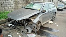 Aftermath of accident where former Tata Group chairman Cyrus Mistry was killed