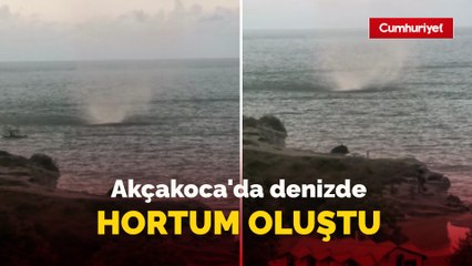 Akçakoca'da denizde hortum oluştu