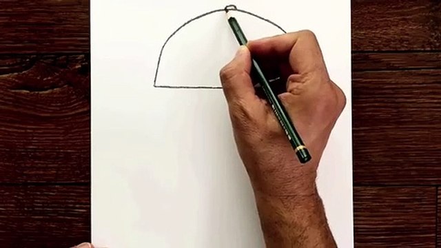Kolay Şapkalı Kız Çizimi - Kolay Yoldan Şapkalı Güzel Kız Çizimi - Çizim Mektebi Easy Girl Drawing