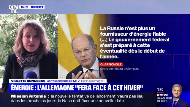 Pénuries d'énergie: Olaf Scholz assure que l'Allemagne s'est préparée à cette éventualité