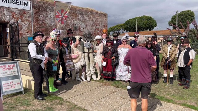 Gosport Steampunk Society parades through Gosport to promote upcoming 'huge' festival