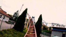 Vild-Svinet Roller Coaster (BonBon-Land - Zealand, Denmark) - Roller Coaster POV Video - Front Row