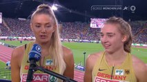 Alica Schmidt Interview 4 x 100 Meter Staffel Finale