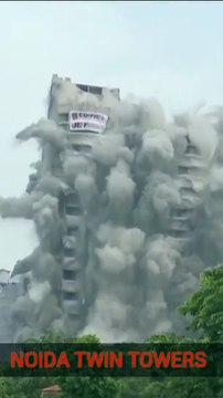 Twin Towers Demolition | Biggest Demolition In India |Twin Towers destroyed | Seenu Connects#SHORTS