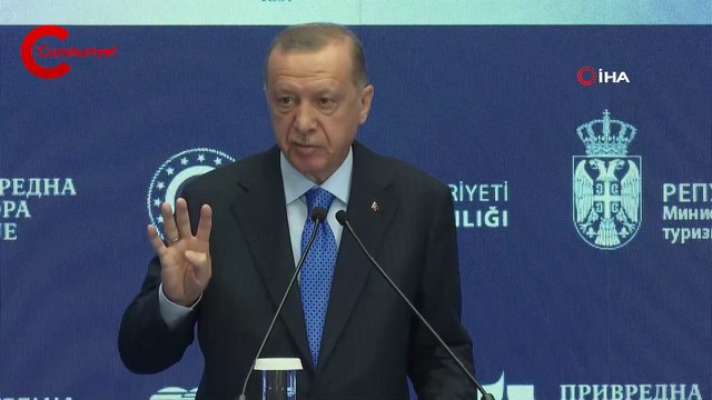Erdoğan, Sırbistan'da: 'İmzalar atıldı, kimlikle seyahat dönemi başladı'