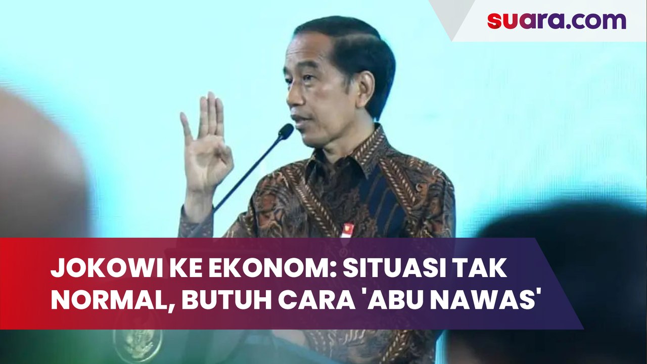 Jokowi ke Para Ekonom: Situasi Tidak Normal, Bu...