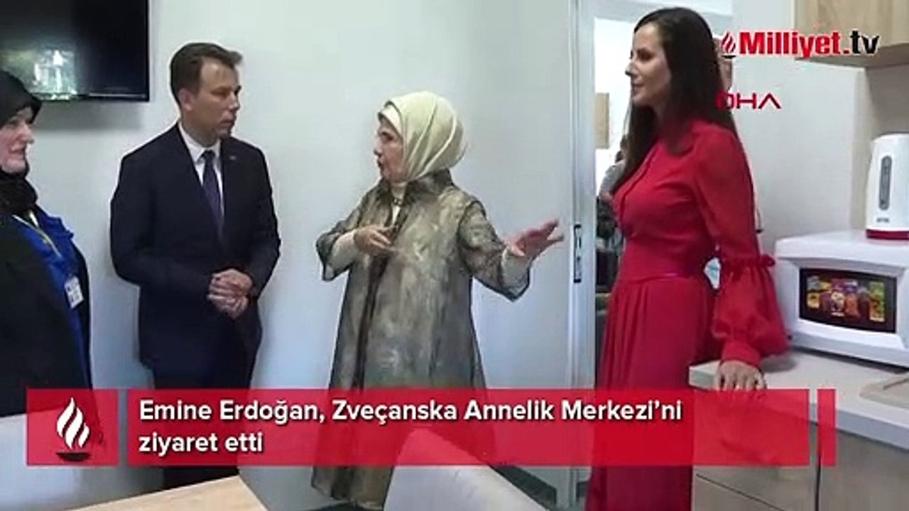 Emine Erdoğan, Zveçanska Annelik Merkezi’ni ziyaret etti