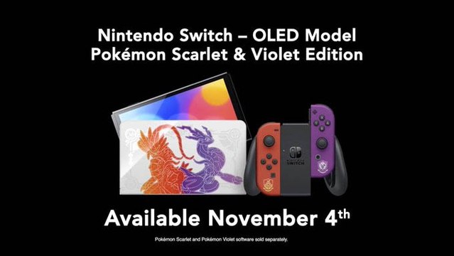 Nintendo Switch – OLED Model Pokémon Scarlet & Violet Edition launches November 4th!