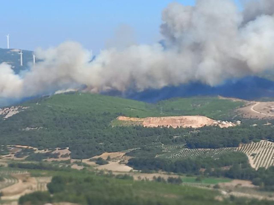 Manisa gündem haberleri: Soma'da bir orman yangını daha çıktı (2)