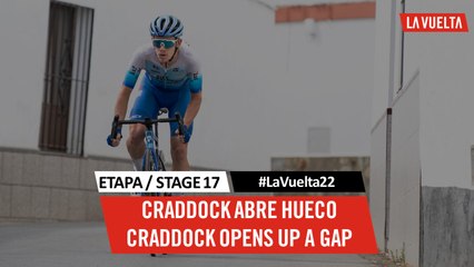 Craddock abre hueco / Craddock opens up a gap - Étape 17 / Stage 17 | #LaVuelta22