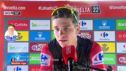Tour d'Espagne 2022 - Remco Evenepoel : "I wasted almost no time !"