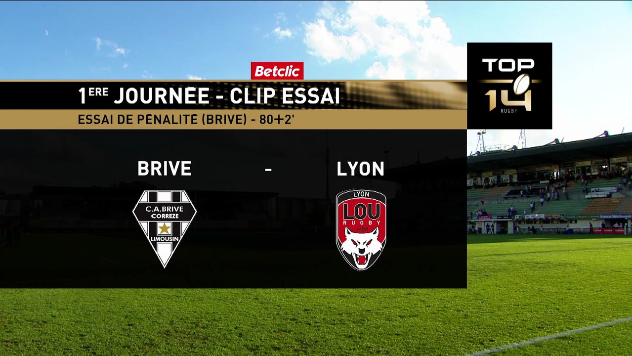 TOP 14 - Essai de pénalité (CAB) - CA Brive - LOU Rugby - Saison 2022/2023