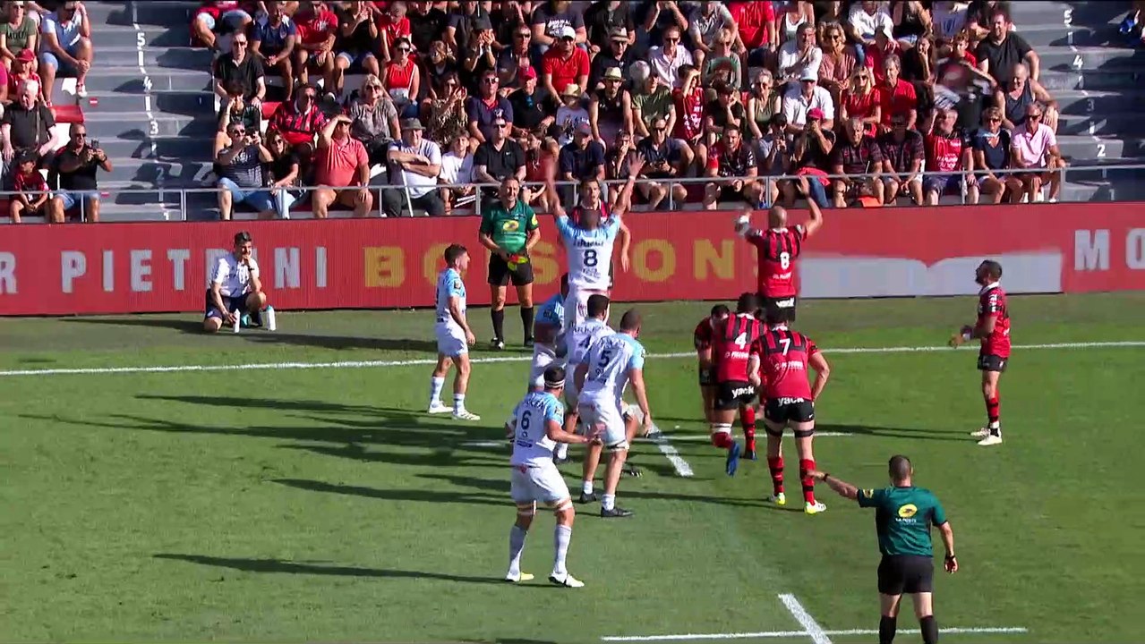 TOP 14 - Essai de Guillaume ROUET (AB) - RC Toulon - Aviron Bayonnais - Saison 2022/2023