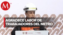 Sheinbaum celebra 53 años del Metro; reporta avance del 15% en la modernización de L1