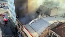 Incêndio em prédio comercial no Centro de Florianópolis