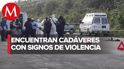Encuentran dos cuerpos en la carretera de Quintana Roo