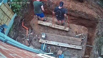 A Man Takes A Tumble Into a Hole