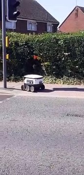 Helping a Starship Grocery Delivery Robot Cross Road Safely