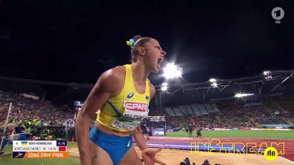 Ukrainischer Urschrei beim Weitsprung