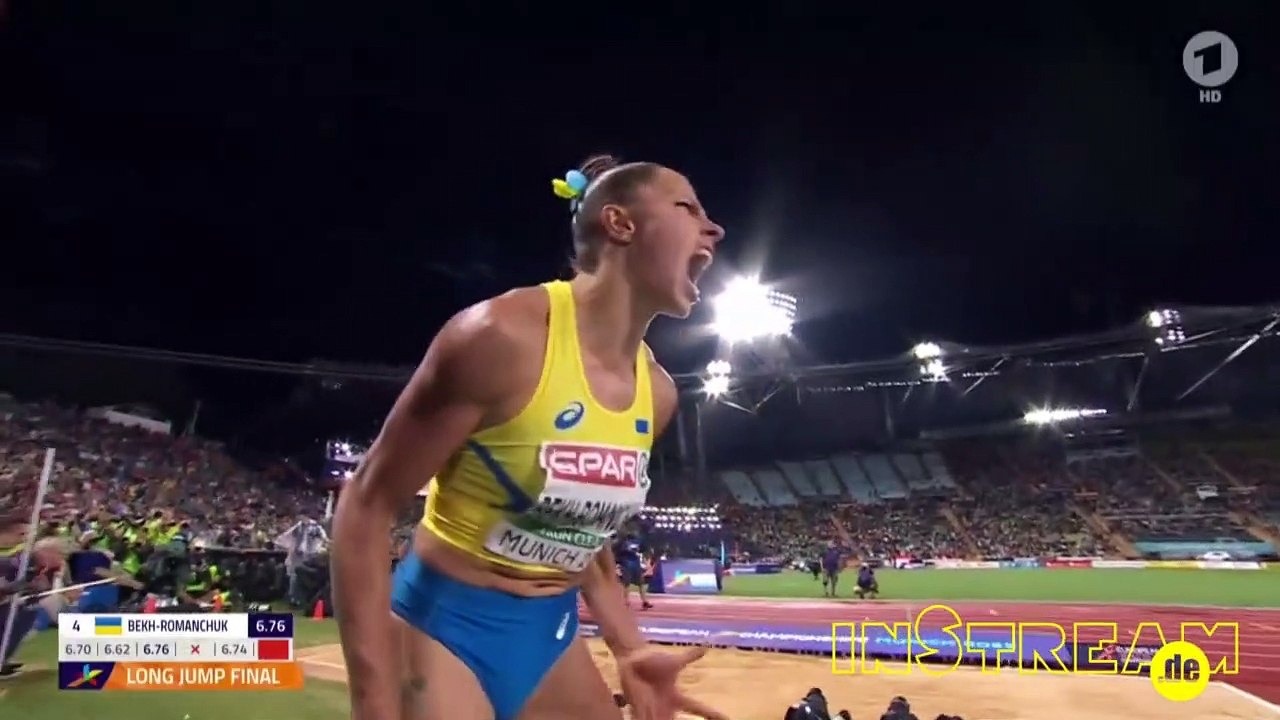 Ukrainischer Urschrei beim Weitsprung