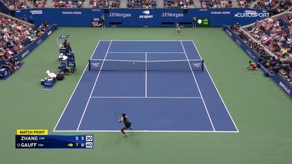 Coco Gauff rejoint Garcia en quarts de finale : revivez sa balle de match en vidéo