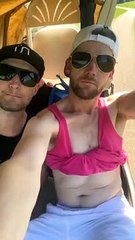 Guys Singing in Golf Cart Fail