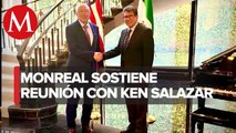 Ricardo Monreal y el embajador de EU Ken Salazar se encuentran Zacatecas