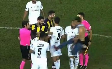Beşiktaş Ankaragücü maç sonunda ne oldu? Saldıran kim, İZLE!