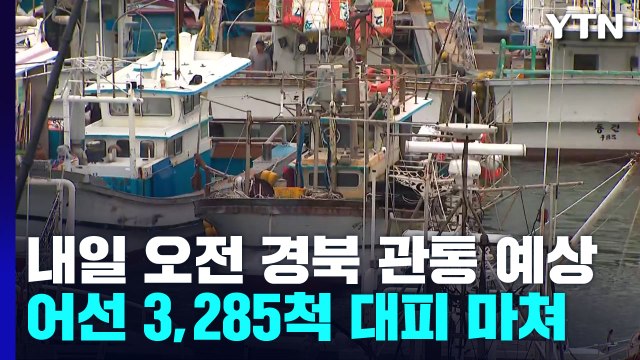 이시각 포항 상황...경북 동해안 3,285척 피항 / YTN
