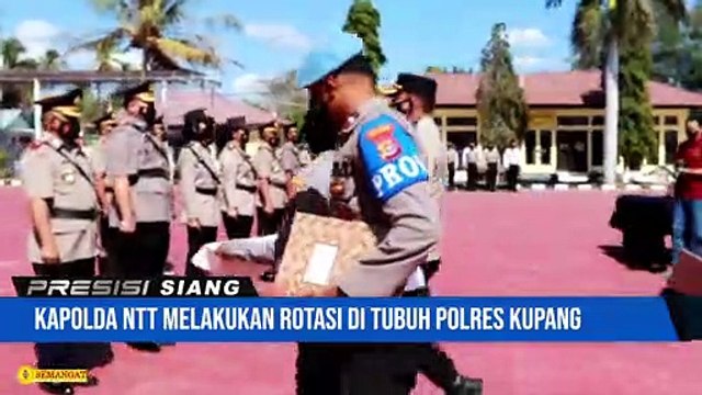 UPACARA SERAH TERIMA JABATAN DI LINKUP POLRES KUPANG